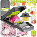 Multi-Function Vegetable Chopper Onion Mincer Chopper 12 in 1 Pro Veggie Slicer Dicer Cutter with Container for Potatoes, Tomatoes, Zucchini, Garlic, Eggs, Cucumbers